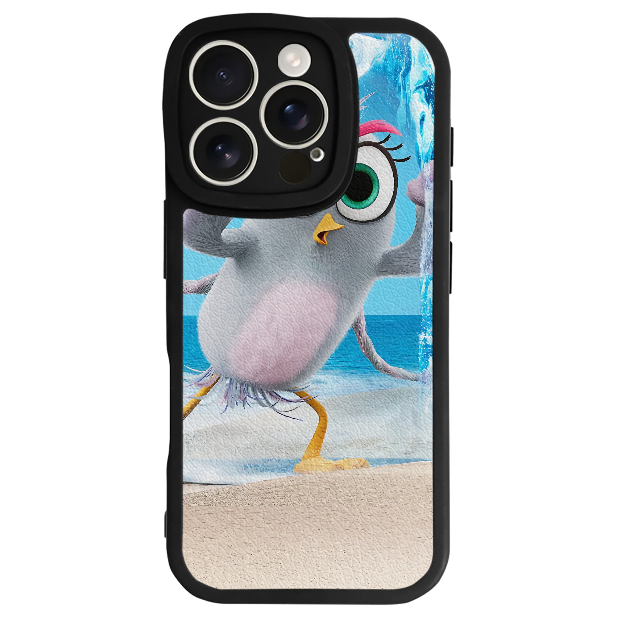（画像用） Angry Birds アングリーバード 【iPhone 16シリーズ対応】シリコンスマホケース（レザー調） 材質：シリコン